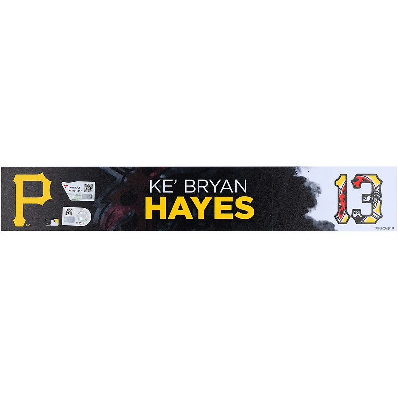 Ke'Bryan Hayes, joueur des Pirates de Pittsburgh, plaque signalétique noire n° 13 lors de l'entraînement de printemps pendant la saison 2025 de la MLB