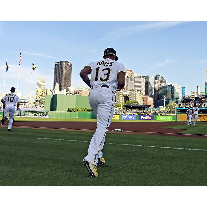 Ke'Bryan Hayes Pittsburgh Pirates Unsigned Running Onto the Field Photograph