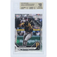 Liover Peguero, Pirates de Pittsburgh, Topps Now 2025 : 15e joueur de l'histoire des Pirates avec un match à 3 circuits #ODB16, carte authentifiée BGS 10 - Sous-notes : 10, 10, 10, 9,5