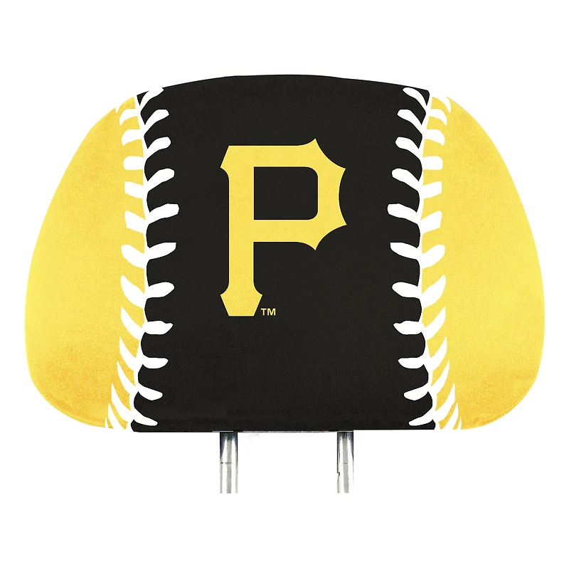 Housses d'appuie-tête imprimées (lot de deux) Logo Brands Pittsburgh Pirates