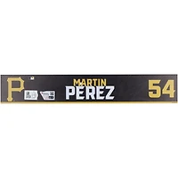 Plaque signalétique noire #54 émise par le joueur des Pirates de Pittsburgh de Martin Perez lors de l'entraînement de printemps de la MLB 2024