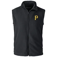 Men's Dunbrooke  Black Pittsburgh Pirates Full-Zip Vest