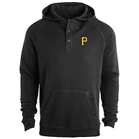 Sweat à capuche léger manches raglan Dunbrooke Black Pittsburgh Pirates Montana pour homme