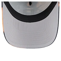 Men's New Era  Black Pittsburgh Pirates Bleached A-Frame 9FORTY Adjustable Hat