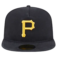 Casquette ajustée 59FIFTY noire New Era pour homme avec drapeau latéral des Pirates de Pittsburgh