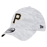 Casquette extensible New Era blanche Pittsburgh Pirates Graded 39THIRTY pour homme