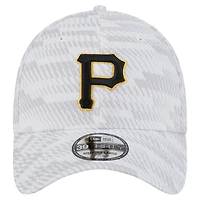Casquette extensible New Era blanche Pittsburgh Pirates Graded 39THIRTY pour homme