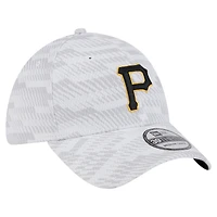 Casquette extensible New Era blanche Pittsburgh Pirates Graded 39THIRTY pour homme