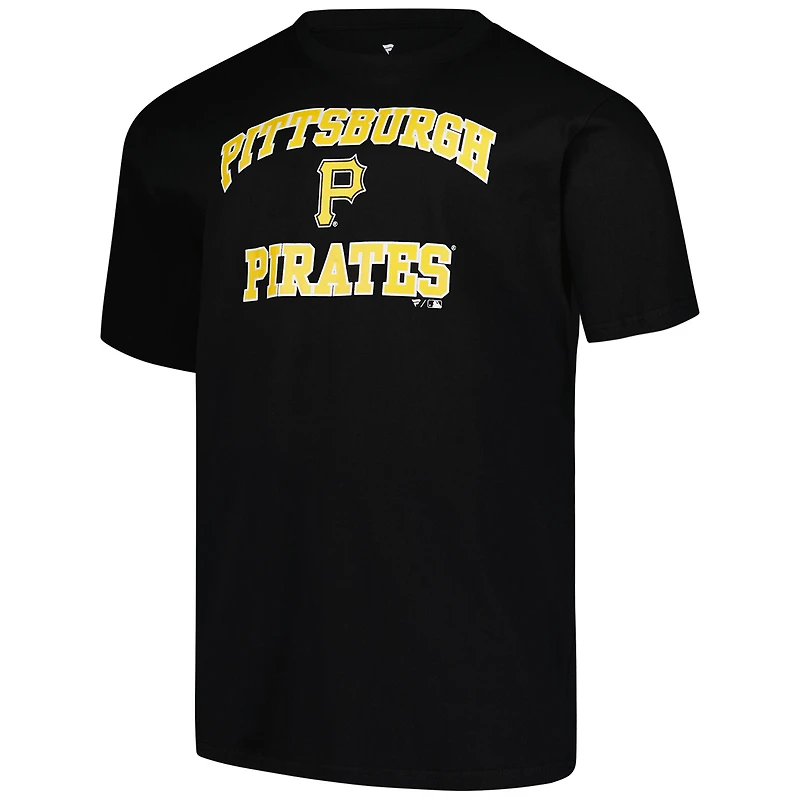 T-shirt noir pour homme avec profil Heart & Soul des Pirates de Pittsburgh