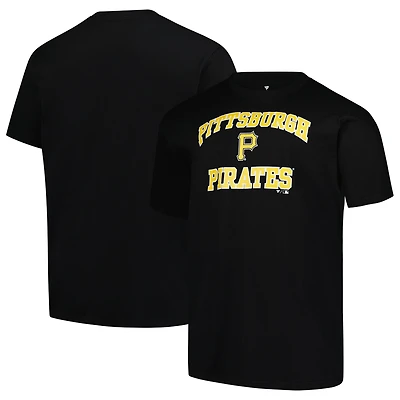 T-shirt noir pour homme avec profil Heart & Soul des Pirates de Pittsburgh