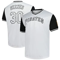 T-shirt blanc Birdeye de grande taille des Pirates Pittsburgh pour homme avec profil Paul Skenes