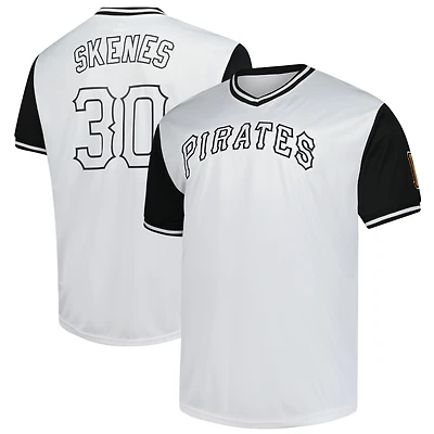 Maillot Paul Skenes blanc Pittsburgh Pirates, grandes tailles, avec nom et numéro