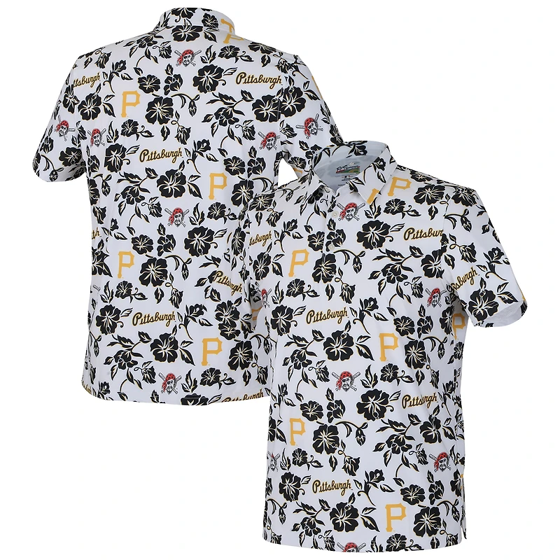 Polo Performance Pua blanc Reyn Spooner des Pirates de Pittsburgh pour hommes