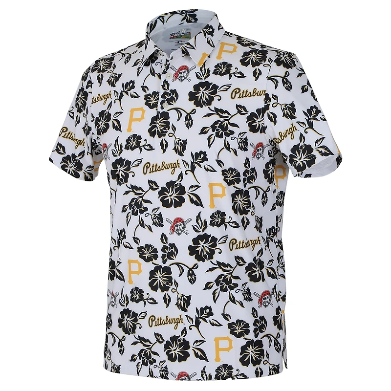 Men's Reyn Spooner  White Pittsburgh Pirates Pua Performance Polo