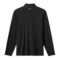 Men's TravisMathew  Black Pittsburgh Pirates Time to Tailgate Tri-Blend Quarter-Zip Pullover