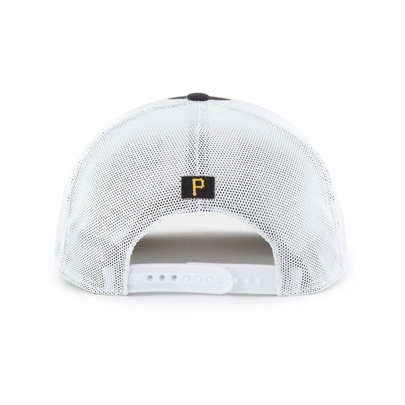Men's '47 Black/White Pittsburgh Pirates Scratch Adjustable Trucker Hat