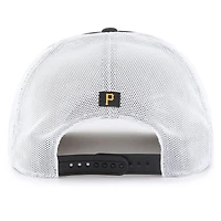 Men's '47 Black Pittsburgh Pirates Brrr Downburst Mesh Hitch Adjustable Hat