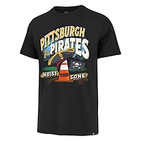 Men's '47  Black Pittsburgh Pirates Hoist the Cone Regional Franklin T-Shirt