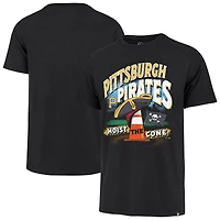 Men's '47  Black Pittsburgh Pirates Hoist the Cone Regional Franklin T-Shirt