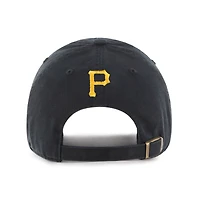 Men's '47  Black Pittsburgh Pirates Ice Cream Helmet Clean Up Adjustable Hat
