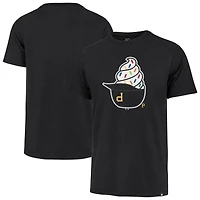 Men's '47  Black Pittsburgh Pirates Ice Cream Helmet Franklin T-Shirt