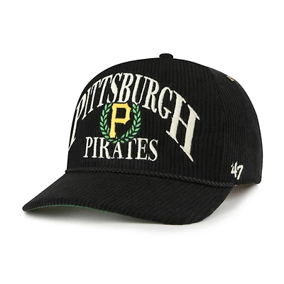 Casquette ajustable Pitchout Rope Hitch noire '47 pour homme des Pirates de Pittsburgh