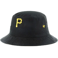 Men's '47  Black Pittsburgh Pirates Primary Bucket Hat