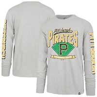 T-shirt à manches longues gris '47 Pittsburgh Pirates Fair Ball Franklin pour homme