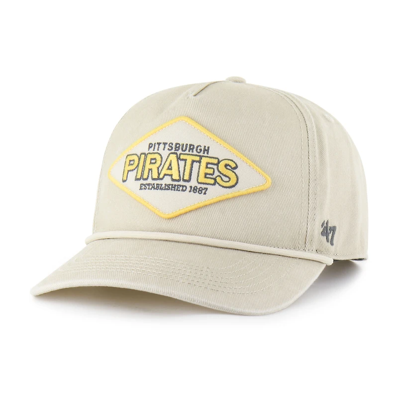 Men's '47 Khaki Pittsburgh Pirates Cairn Hitch Adjustable Hat