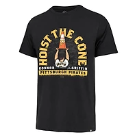 Men's '47 Konnor Griffin Black Pittsburgh Pirates Hoist the Cone Player Graphic T-Shirt