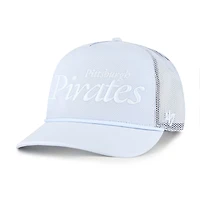 Casquette de camionneur ajustable bleu clair « 47 » des Pirates de Pittsburgh pour homme avec inscription Foundation Hitch