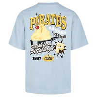 Men's '47 Light Blue Pittsburgh Pirates Ice Cream Parlor Foundation T-Shirt