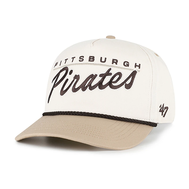 Men's '47  Natural/Tan Pittsburgh Pirates Neutral Terrain Hitch Rope Adjustable Hat