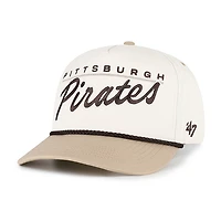Men's '47  Natural/Tan Pittsburgh Pirates Neutral Terrain Hitch Rope Adjustable Hat