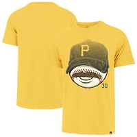 T-shirt Franklin doré à moustache des Pirates de Pittsburgh Paul Skenes pour homme '47