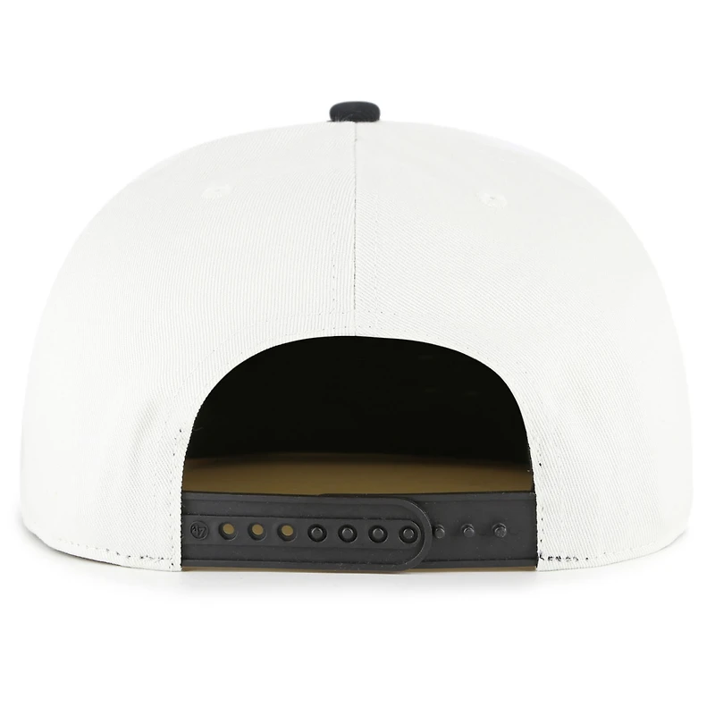 Casquette snapback blanche/noire pour homme des Pirates de Pittsburgh, modèle « 47 », avec logo de la Fondation Captain