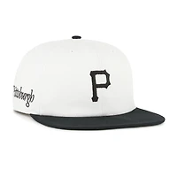 Casquette snapback blanche/noire pour homme des Pirates de Pittsburgh, modèle « 47 », avec logo de la Fondation Captain