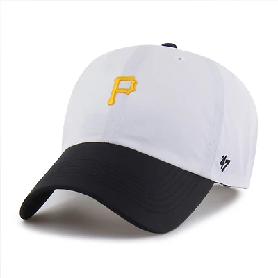 Men's '47 White/Black Pittsburgh Pirates Vista Mini Clean Up brrr° Adjustable Hat
