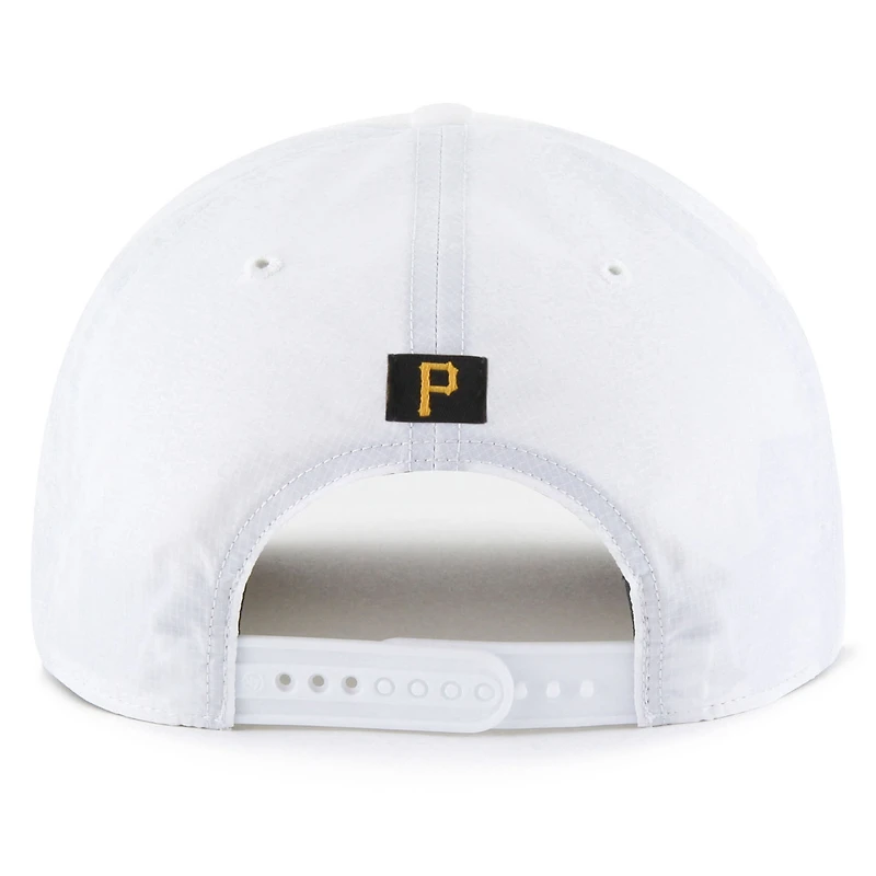 Casquette ajustable blanche « 47 » des Pirates de Pittsburgh pour homme, modèle Brrr Fairway Hitch