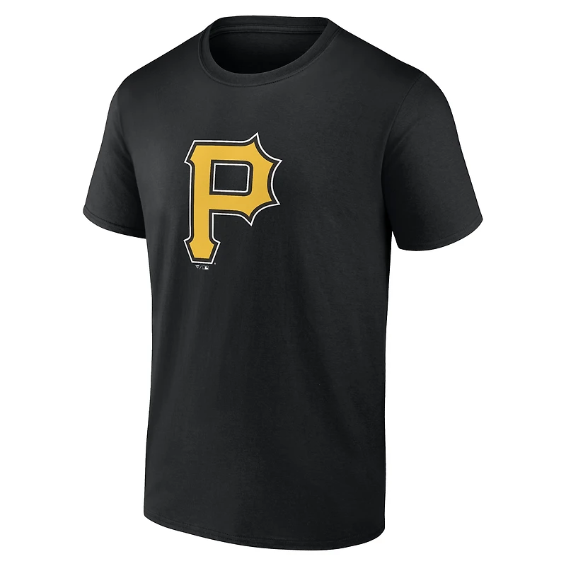 T-shirt noir pour homme avec nom et numéro Jackie Robinson des Pirates de Pittsburgh