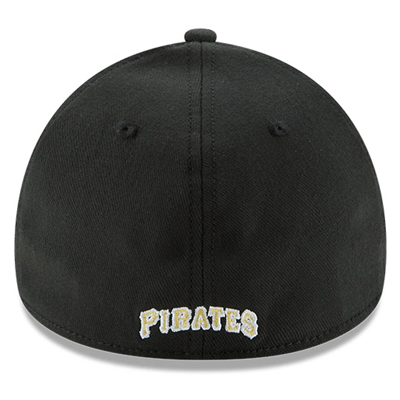 Men's Black Pittsburgh Pirates MLB Team Classic Logo 39THIRTY Flex Hat