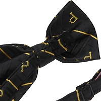 Men's Black Pittsburgh Pirates Oxford Bow Tie