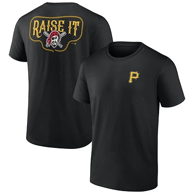 Men's  Black Pittsburgh Pirates Raise It T-Shirt