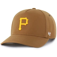 Casquette ajustable Carhartt x '47 pour homme, marron, motif Pirates de Pittsburgh