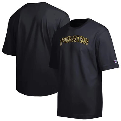 Men's Champion Black Pittsburgh Pirates All Star Chenille Wordmark T-Shirt