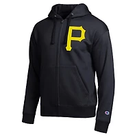 Men's Champion  Black Pittsburgh Pirates All-Star Full-Zip Hoodie
