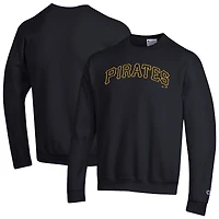 Sweat-shirt Champion noir Pittsburgh Pirates Powerblend Wordmark pour homme