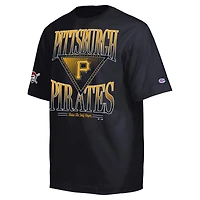 T-shirt noir Champion Pittsburgh Pirates Traditions Two Locations pour homme
