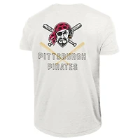 T-shirt Champion blanc Pittsburgh Pirates pour homme, mélange de trois matières