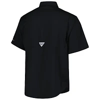 Men's Columbia Black Pittsburgh Pirates Tamiami Omni-Shade Button-Down Shirt